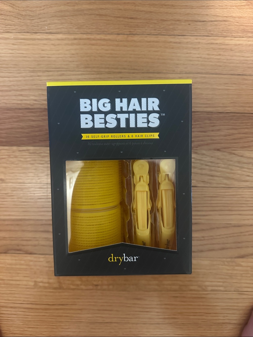 Drybar Big Hair Besties Kids Yellow Rollers and Clips Set
